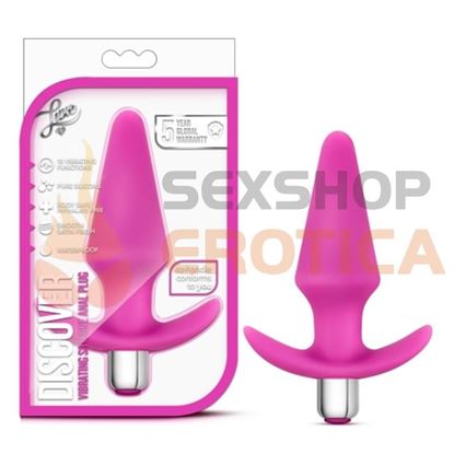 Plug anal con vibracion de suave textura